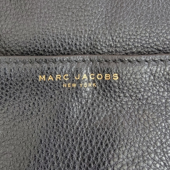 Marc Jacobs Empire City Crossbody  Messenger Bag Black Leather Flap - Picture 11 of 16
